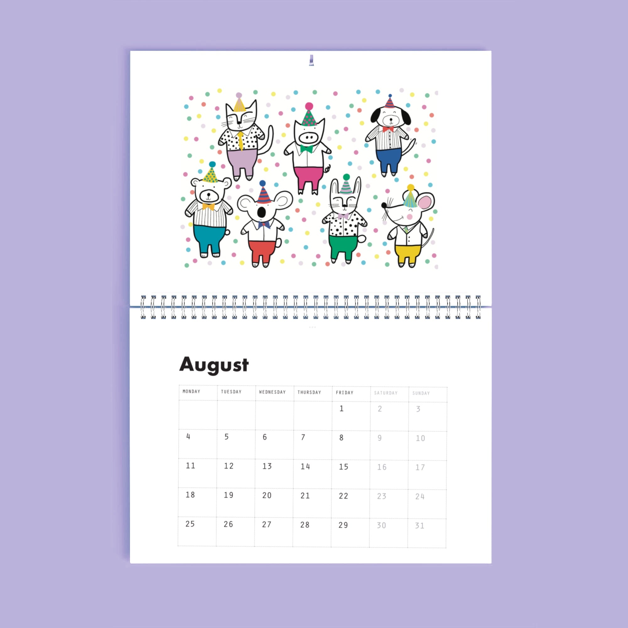 A4 Calendar 2026 including postage