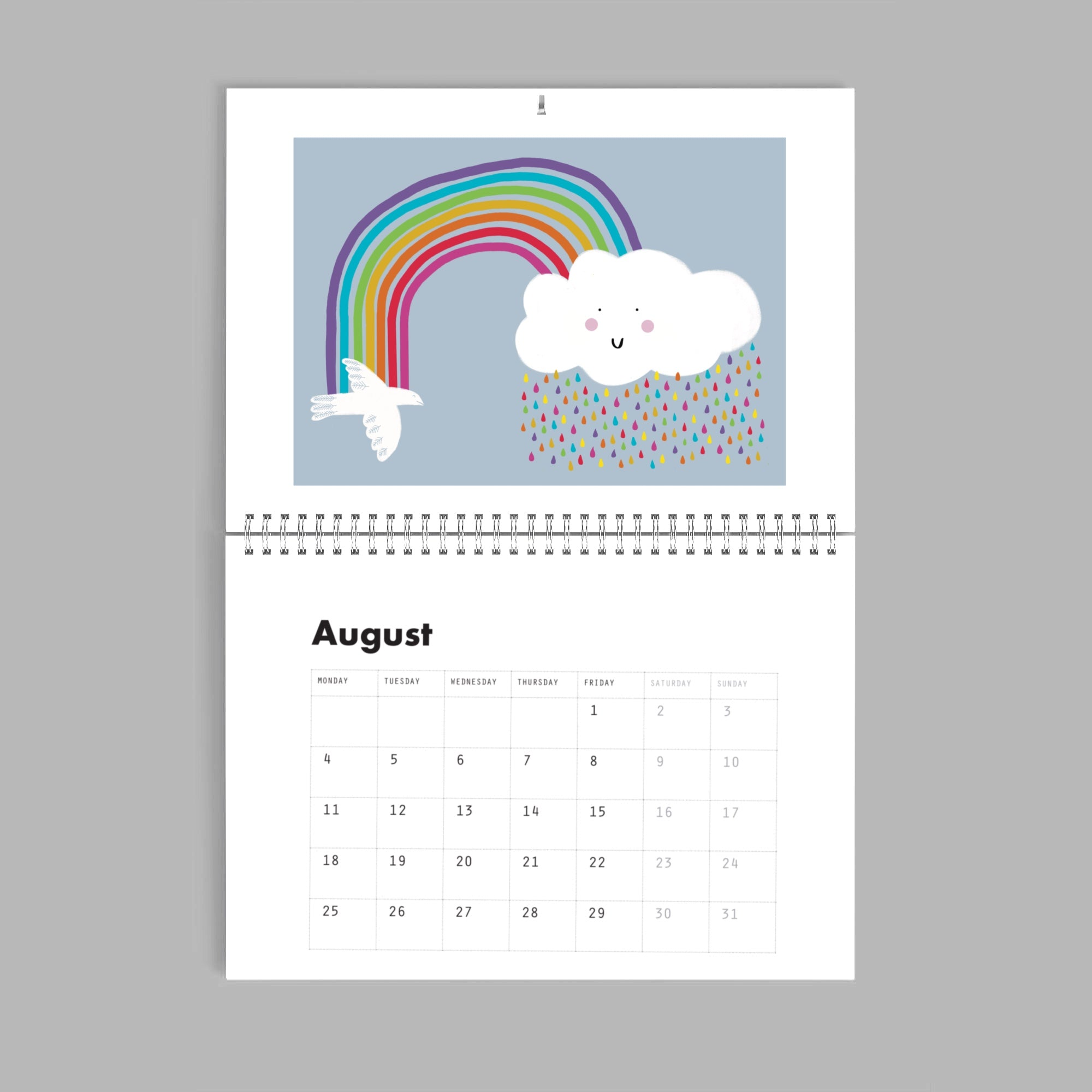 A4 Calendar 2026 including postage