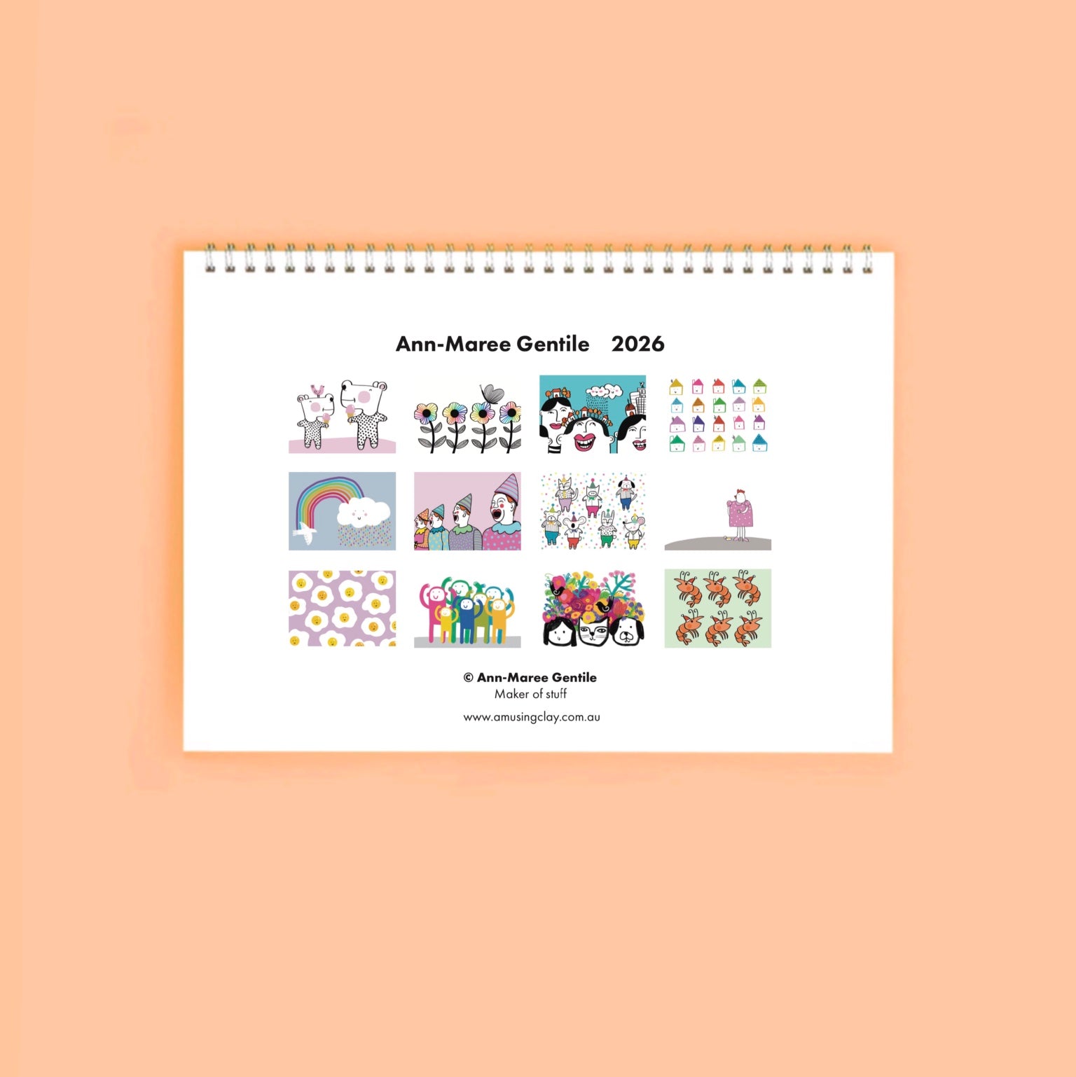 A4 Calendar 2026 including postage