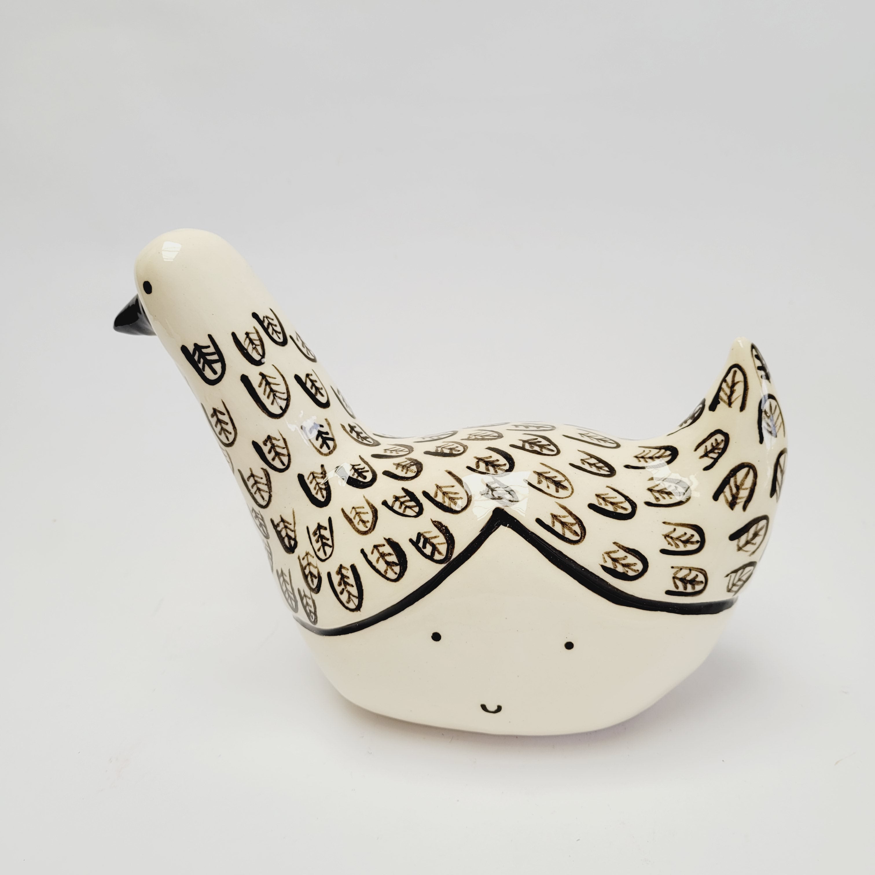 Black and White Bird Brain